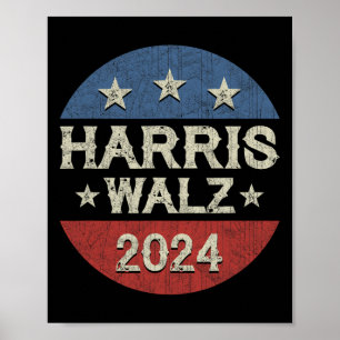 WaLzheimer 2024 Wahl Kamala Harris Tim W 2024 Poster
