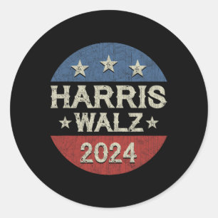 WaLzheimer 2024 Wahl Kamala Harris Tim W 2024 Runder Aufkleber
