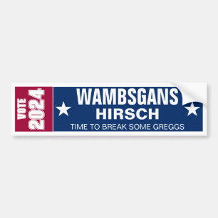 Wambsgans und Hirsch für 2024 Autoaufkleber