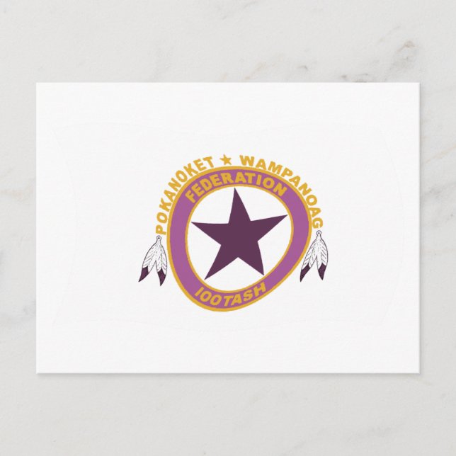 Wampanoag Tribe Flag Postkarte (Vorderseite)