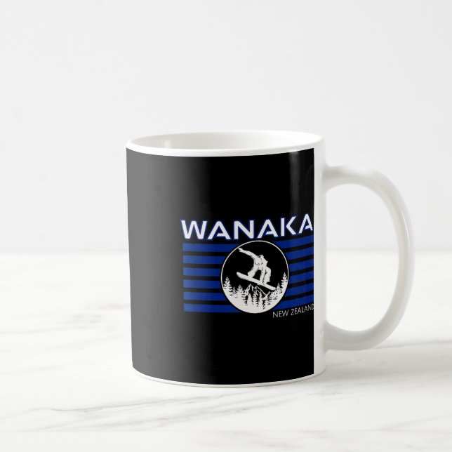 Wanaka Neuseeland Snowboarden Neuseeländer Schnee Kaffeetasse (Rechts)