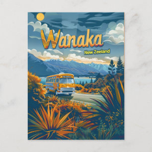Wanaka Neuseeland vintage Postkarte