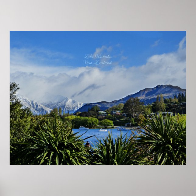 Wanaka-See, Otago, Neuseeland Poster (Vorne)