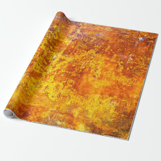 Wand aus abstrakt orangefarbenem Beton,  Geschenkpapier