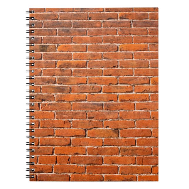 Wand aus rotem Ziegelstein Notizblock (Vorderseite)