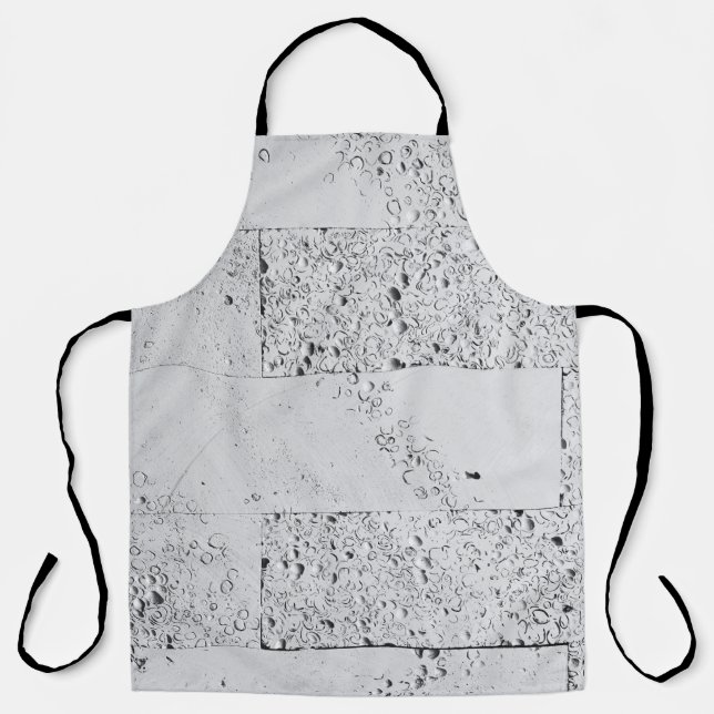 Wand aus weißem Backstein Schürze (Vorderseite)