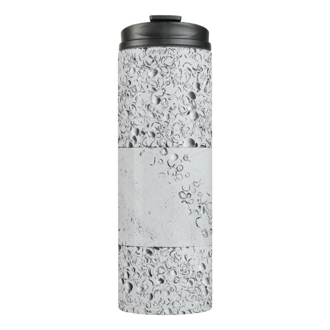 Wand aus weißem Backstein Thermosbecher (Vorderseite)
