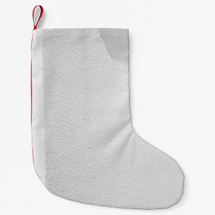 Wand aus weißem Beton Kleiner Weihnachtsstrumpf