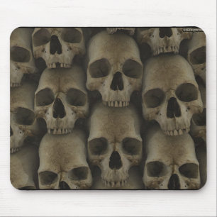 Wand der Schädel Mousepad
