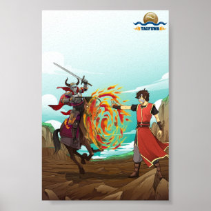 Wand des Feuers - TAOFEWA Manga/Anime-Plakat Poster