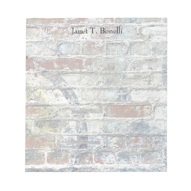 Wand Elegant Schlicht einfach Beruflich modern Notizblock (Vorderseite)