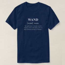 Wand Lustige Magie-Definition mit weißem Text Gami T-Shirt