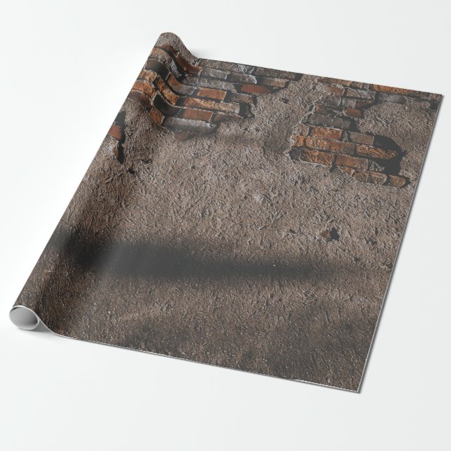 Wand mit gebrochenen Ziegeln Geschenkpapier (Ungerollt)