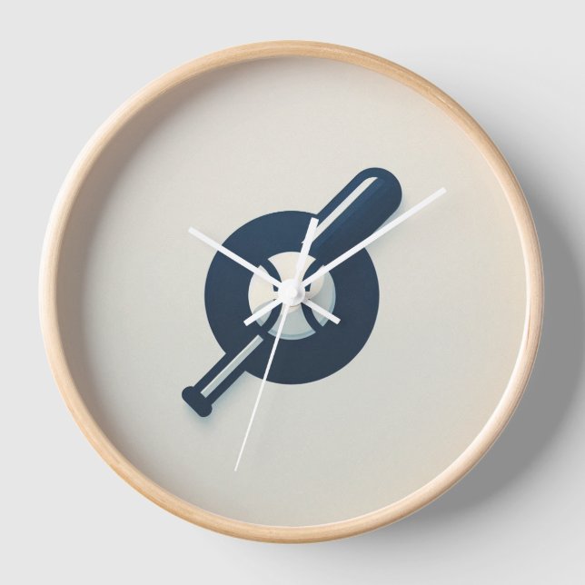 Wand-Uhr für Baseball-Logos Uhr (Vorderseite)