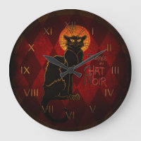 Wand-Uhr Le Chat Noir