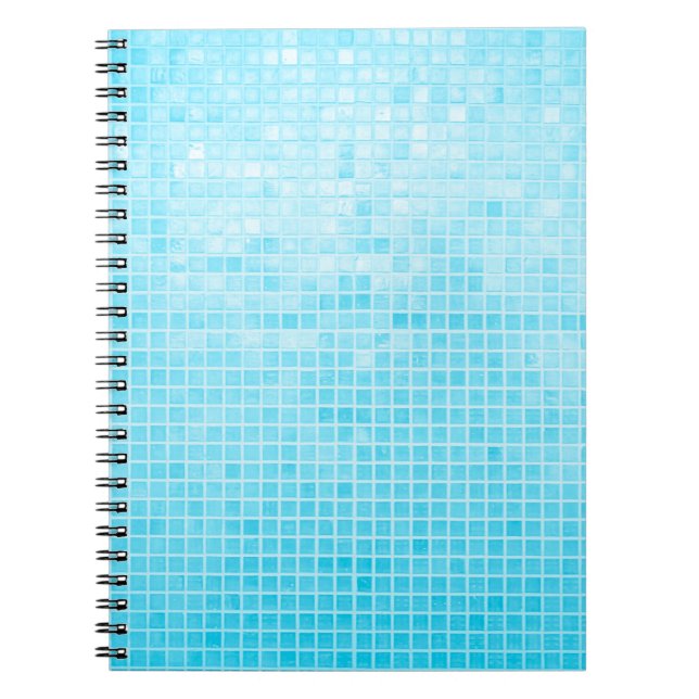 Wand- und Fußbodenfliesen aus blauer Keramik, abst Notizblock (Vorderseite)