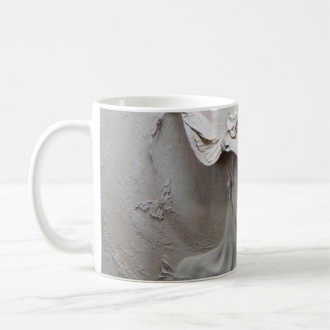 Wand-Wandmalerei 3d Illusion 3d,Hintergrund,Kunst, Kaffeetasse (Links)
