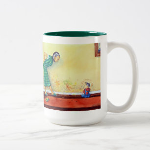Wand Zweifarbige Tasse