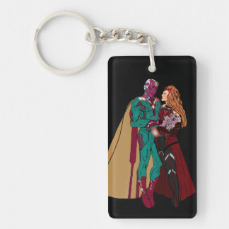 WANDAVISION Akryllischer Schlüsselanhänger, Rectan Schlüsselanhänger