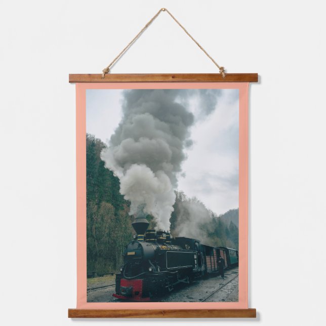 Wandband aus Holzrahmen Wandteppich Mit Holzrahmen (Vorderseite)