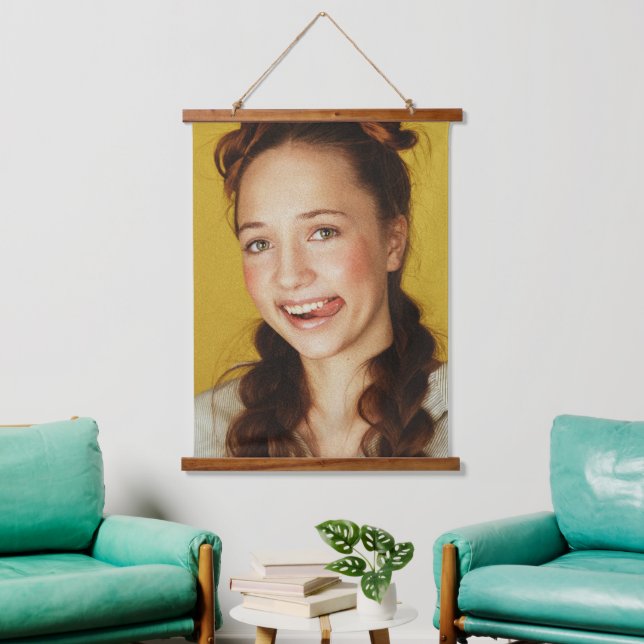 Wandband aus Holzrahmen Wandteppich Mit Holzrahmen (Wohnzimmer)