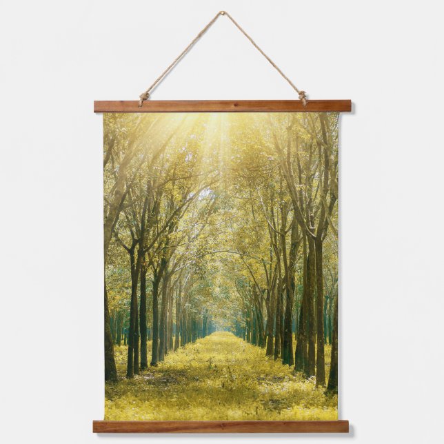 Wandband aus Holzrahmen Wandteppich Mit Holzrahmen (Vorderseite)