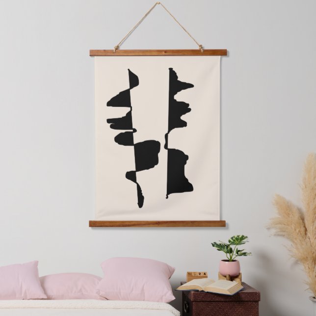Wandbehang "Abstrakte Doppelseite" (Schlafzimmer)