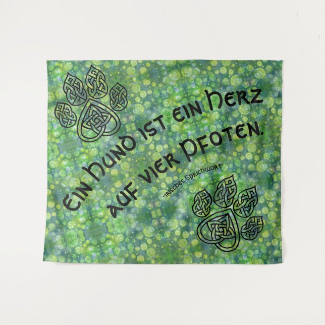 Wandbehang Celtic mit Spruch Wandteppich (Vorderseite (Horizontal))