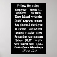 Wandbehängung nach Familienvorschriften