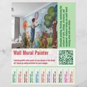 Wandbild Maler Jobangebot Abriss  Flyer