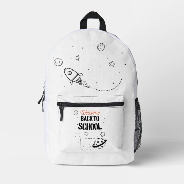 Wanddekal Bedruckter Rucksack (Vorderseite)