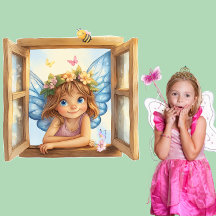 Wanddekor aus Fairy and Bee - Kinderzimmer-Dekorat