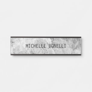 Wanddesign-Hintergrund schlicht modern grau schwar Türschild