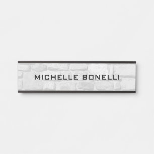 Wanddesign-Hintergrund schlicht modern grau schwar Türschild