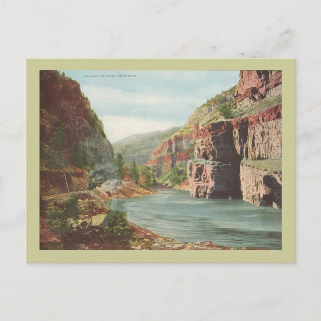 Wände des Kanons, Grand River (Canyon) Postkarte (Vorderseite)