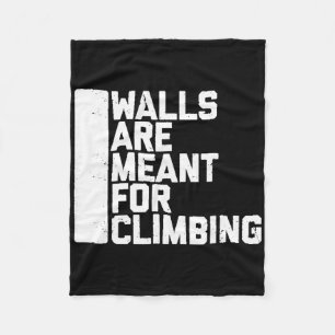 Wände sind zum Klettern Boulder Tee  Fleecedecke