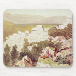 Wände von altem Samos, Cephalonia, 19. Jahrhunder Mousepad