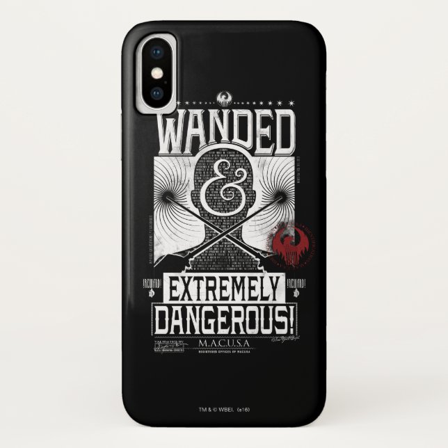 Wanded & Extrem gefährliches Gewollt Poster - weiß Case-Mate iPhone Hülle (Rückseite)