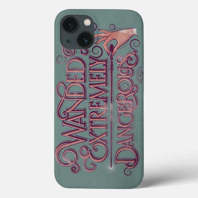 Wanded und extrem gefährliche Grafik - rosa Case-Mate iPhone Hülle (Rückseite)