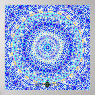 Wandeln Sie verlorene Mandala um Poster