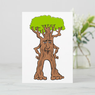 Wandelndes Baum Charakter Fantasy Baum Kreatur Einladung