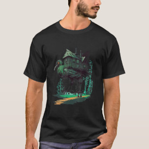 Wandelndes Haus auf Hühnerbeinen slawische Folklor T-Shirt