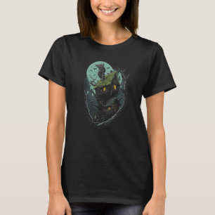 Wandelndes Haus auf Hühnerbeinen Slawische Folklor T-Shirt