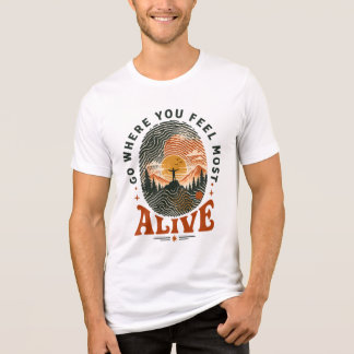 Wander-Abenteuer-Geschenk, bei dem du dich lebendi Tri-Blend Shirt