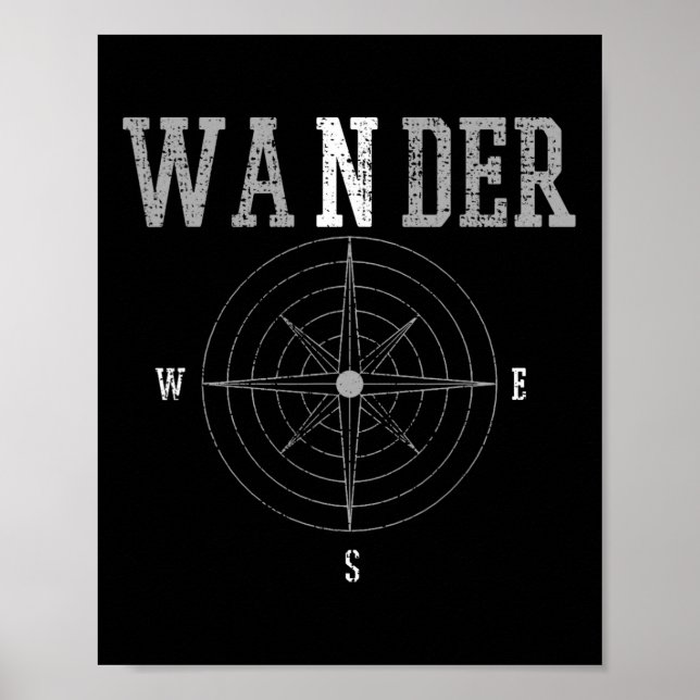 Wander Comp Wandern Camping Abenteuer  Poster (Vorne)