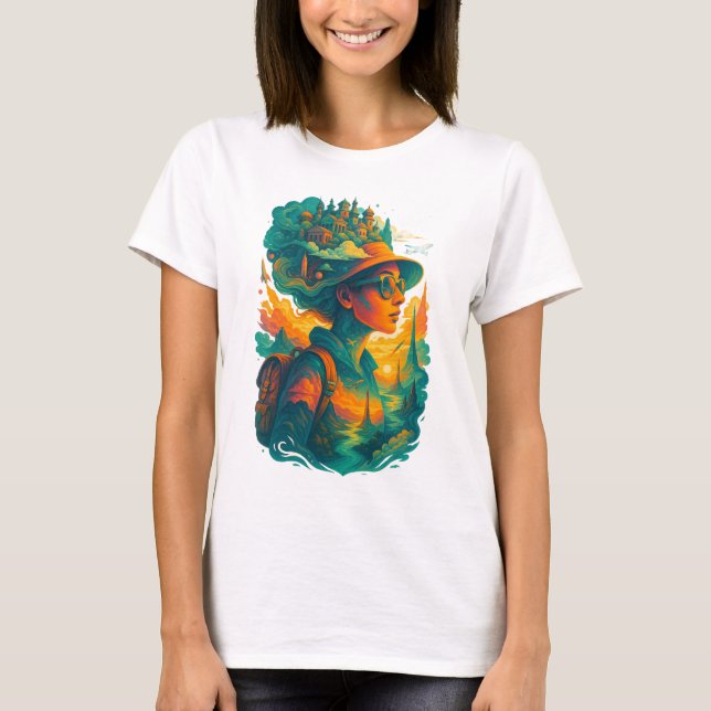 Wander far. Dream big. Live free. T-Shirt (Vorderseite)