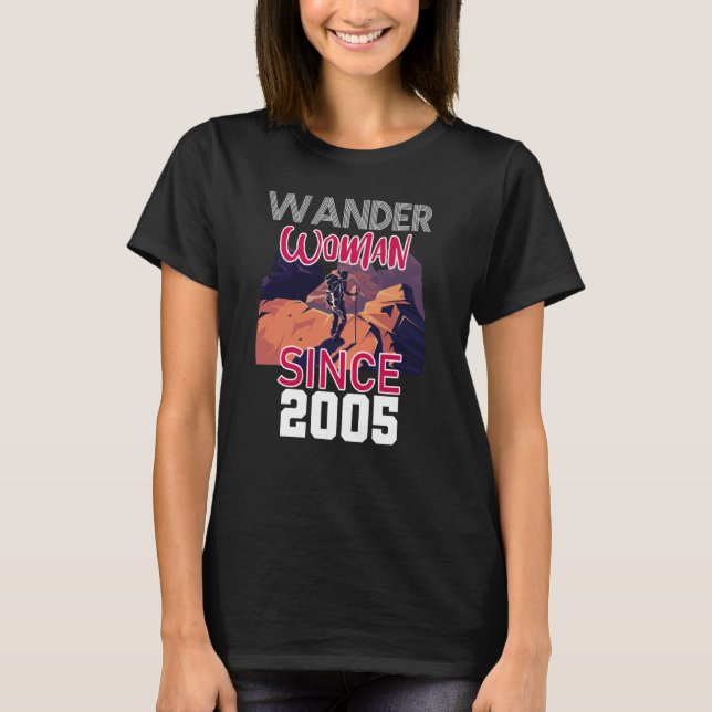 Wander-Frau seit 2005 T-Shirt (Vorderseite)