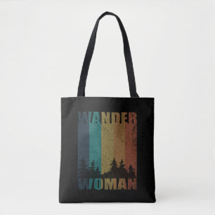 Wander Frau Wandern Camping Vintage