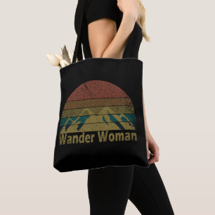 Wander Frau Wandern Camping Vintage