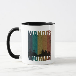 Wander Frau Wandern Camping Vintage Tasse